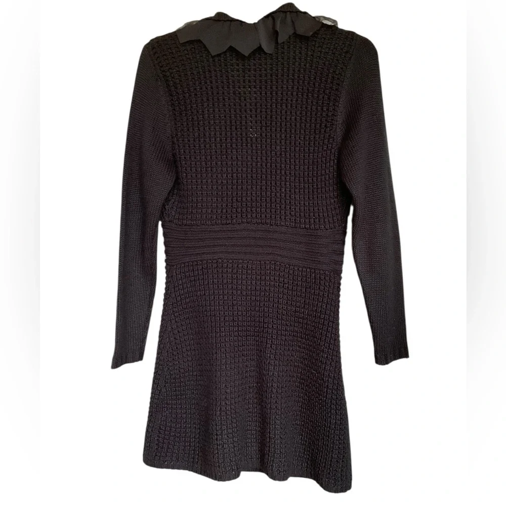 Cache Black Ruffled Cardigan - Picture 6 of 16